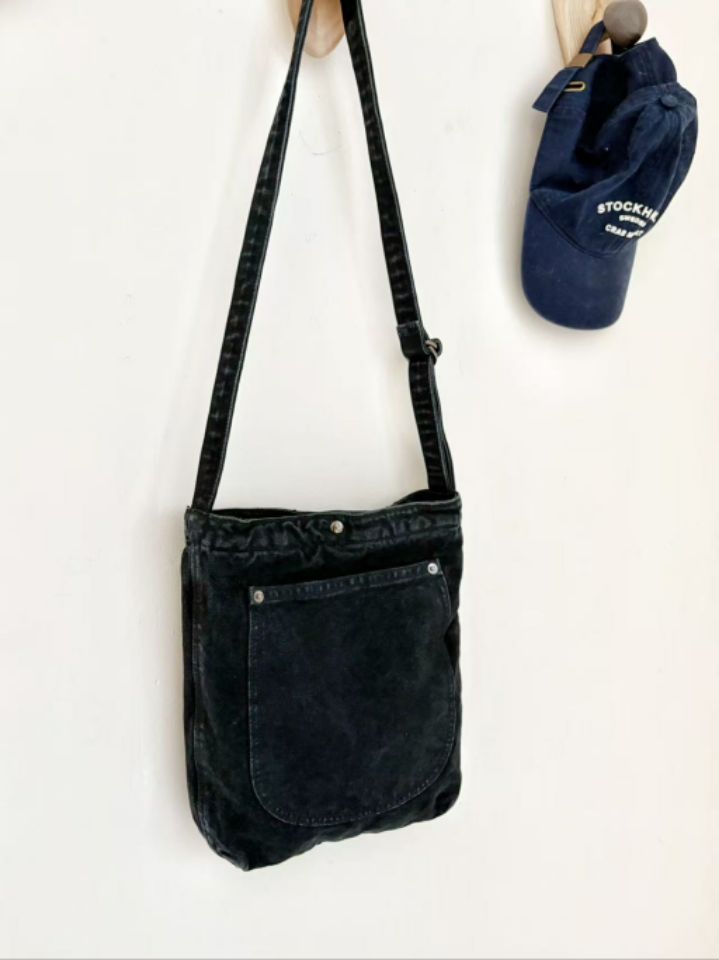 TROUVAILLE韓國東大門直郵女士新品人氣單肩斜跨包口袋水洗TROUVAILLE單肩/斜跨包圖色4