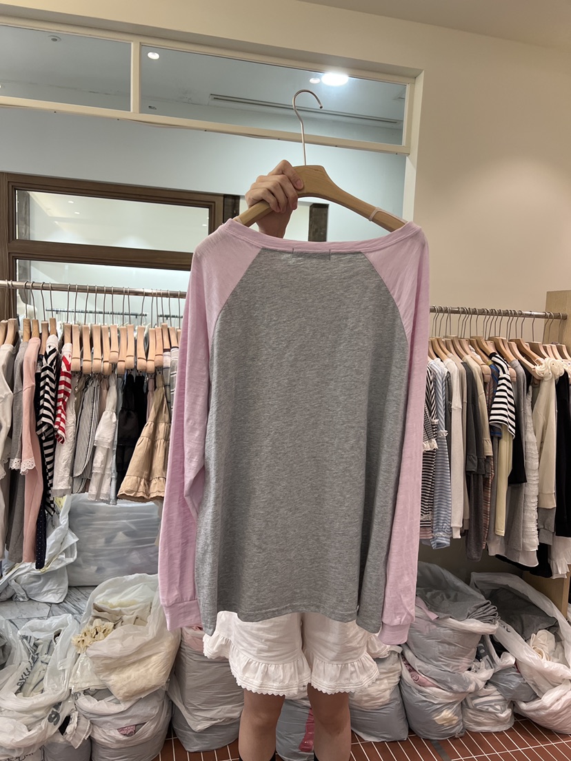 BE&amp;BE韓國東大門代購女士新款26春夏時尚推薦長袖T恤BE&be長袖T恤