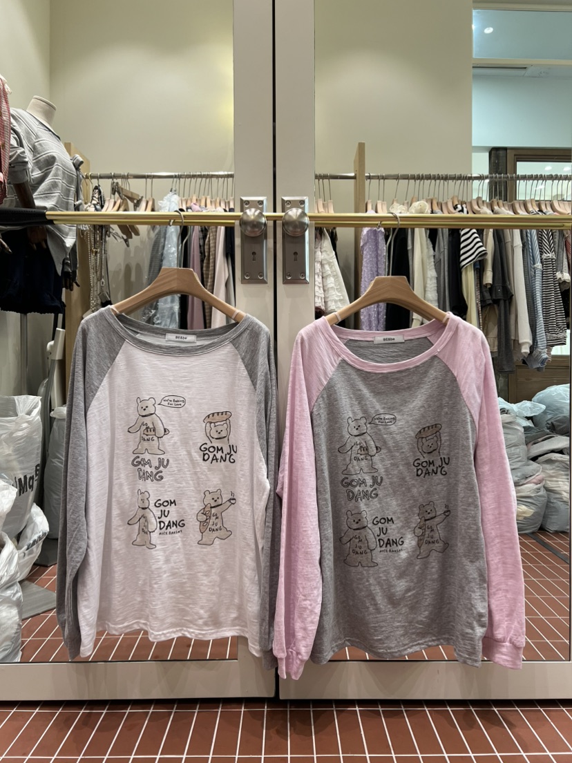 BE&amp;BE韓國東大門代購女士新款26春夏時尚推薦長袖T恤BE&be長袖T恤
