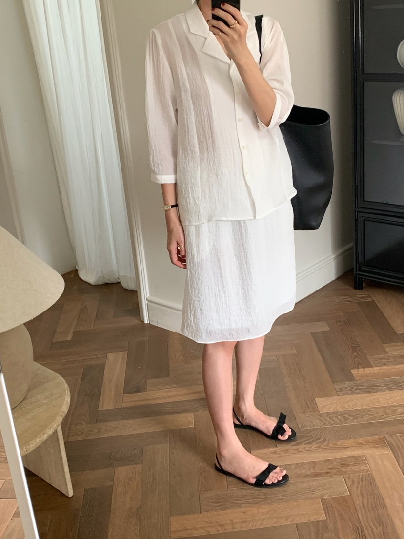 A Flan韓國代購女裝新品推薦人氣時尚熱賣休閑襯衫蕾絲衫AFN/FLAN EDITION襯衫/蕾絲衫