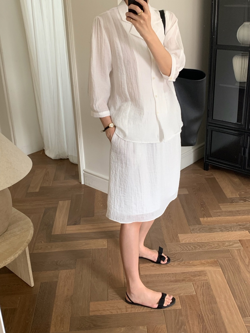 A Flan韓國代購女裝新品推薦人氣時尚熱賣休閑襯衫蕾絲衫AFN/FLAN EDITION襯衫/蕾絲衫