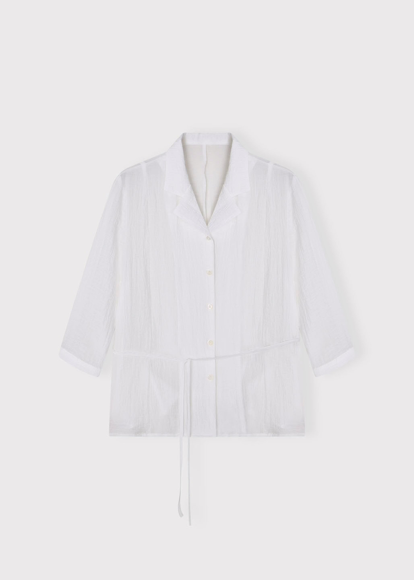 A Flan韓國代購女裝新品推薦人氣時尚熱賣休閑襯衫蕾絲衫AFN/FLAN EDITION襯衫/蕾絲衫圖色1