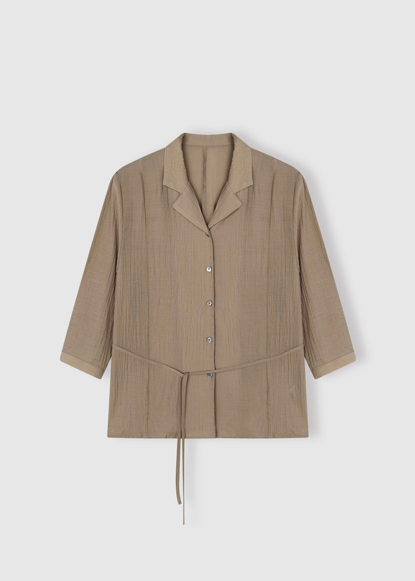 A Flan韓國代購女裝新品推薦人氣時尚熱賣休閑襯衫蕾絲衫AFN/FLAN EDITION襯衫/蕾絲衫圖色2