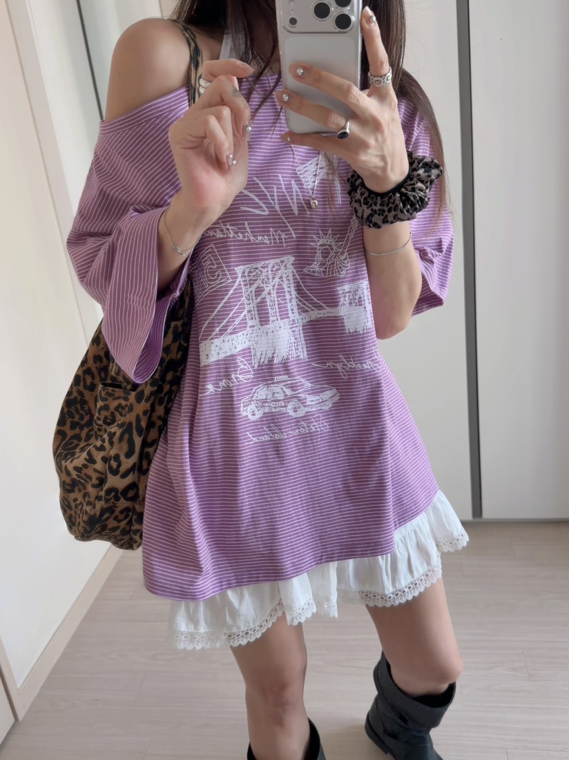 MORAN/MOSCO/SUGAR CASE韓國代購女士新品推薦T恤不含吊帶露肩MORAN/MOSCO/SUGAR CASET恤