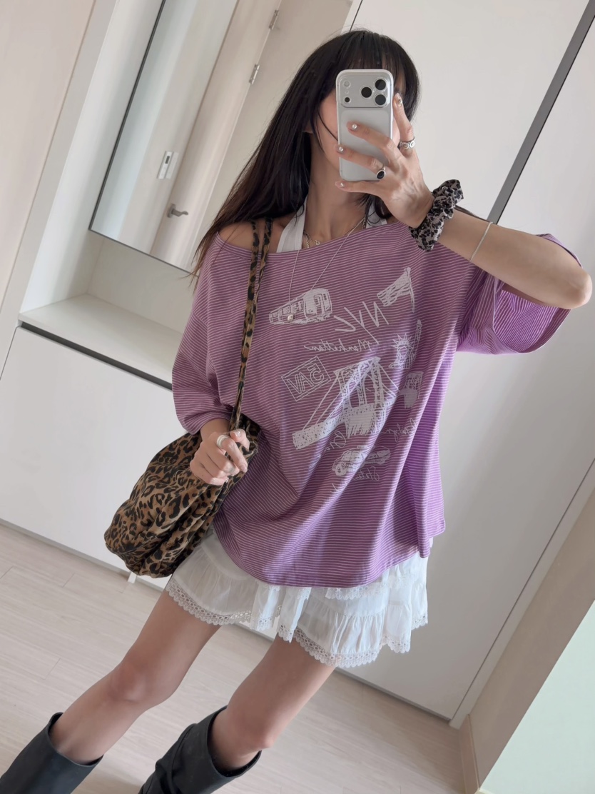 MORAN/MOSCO/SUGAR CASE韓國代購女士新品推薦T恤不含吊帶露肩MORAN/MOSCO/SUGAR CASET恤