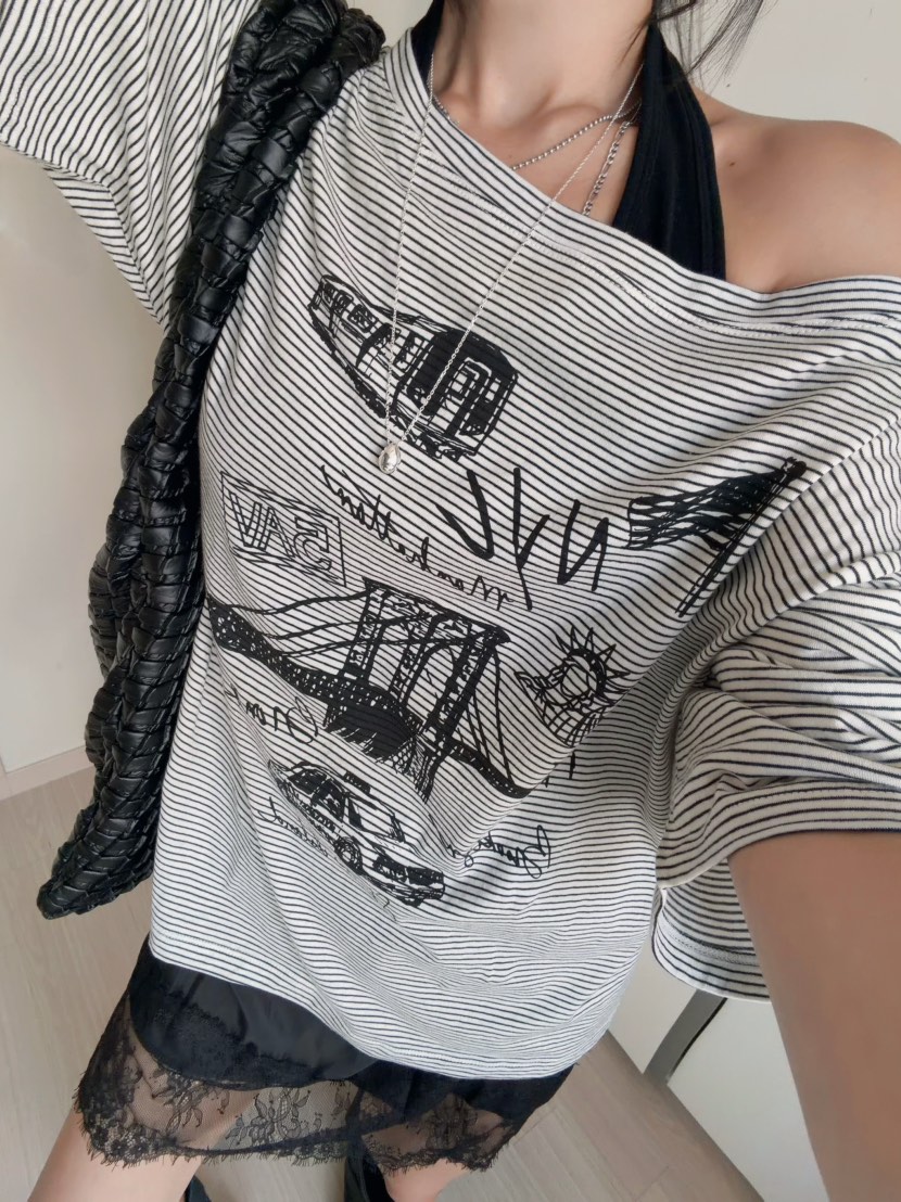 MORAN/MOSCO/SUGAR CASE韓國代購女士新品推薦T恤不含吊帶露肩MORAN/MOSCO/SUGAR CASET恤