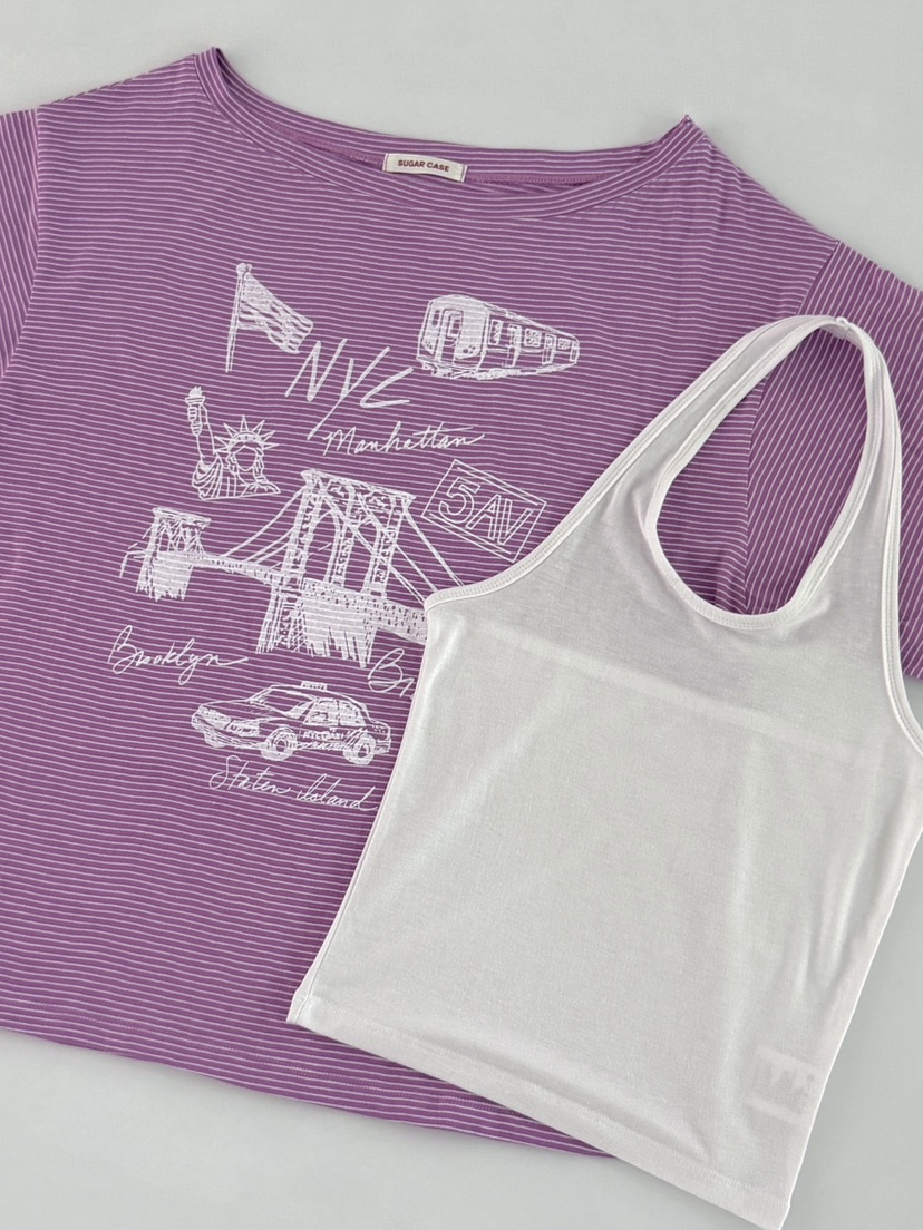 MORAN/MOSCO/SUGAR CASE韓國代購女士新品推薦T恤不含吊帶露肩MORAN/MOSCO/SUGAR CASET恤