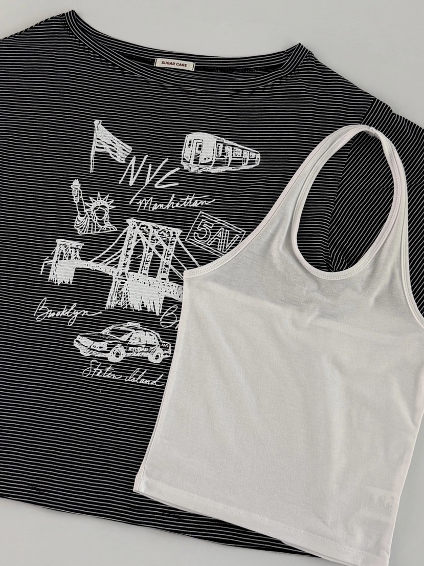 MORAN/MOSCO/SUGAR CASE韓國代購女士新品推薦T恤不含吊帶露肩MORAN/MOSCO/SUGAR CASET恤