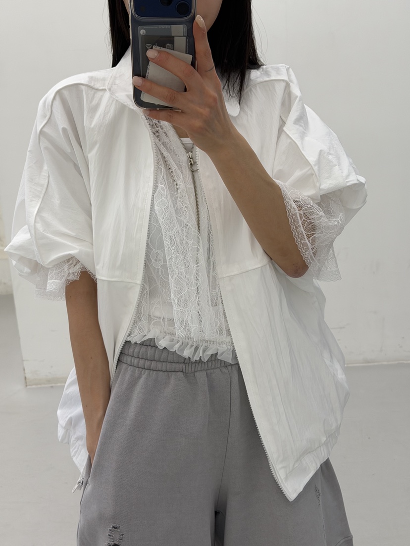 FRANC—L韓國東大門直郵女裝新品26春夏襯衫蕾絲衫不含內搭FRANC襯衫/蕾絲衫