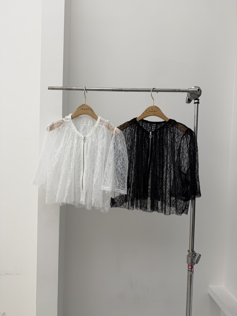 FRANC—L韓國東大門直郵女裝新品26春夏襯衫蕾絲衫不含內搭FRANC襯衫/蕾絲衫