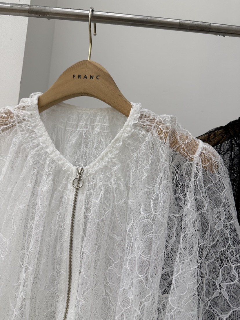 FRANC—L韓國東大門直郵女裝新品26春夏襯衫蕾絲衫不含內搭FRANC襯衫/蕾絲衫