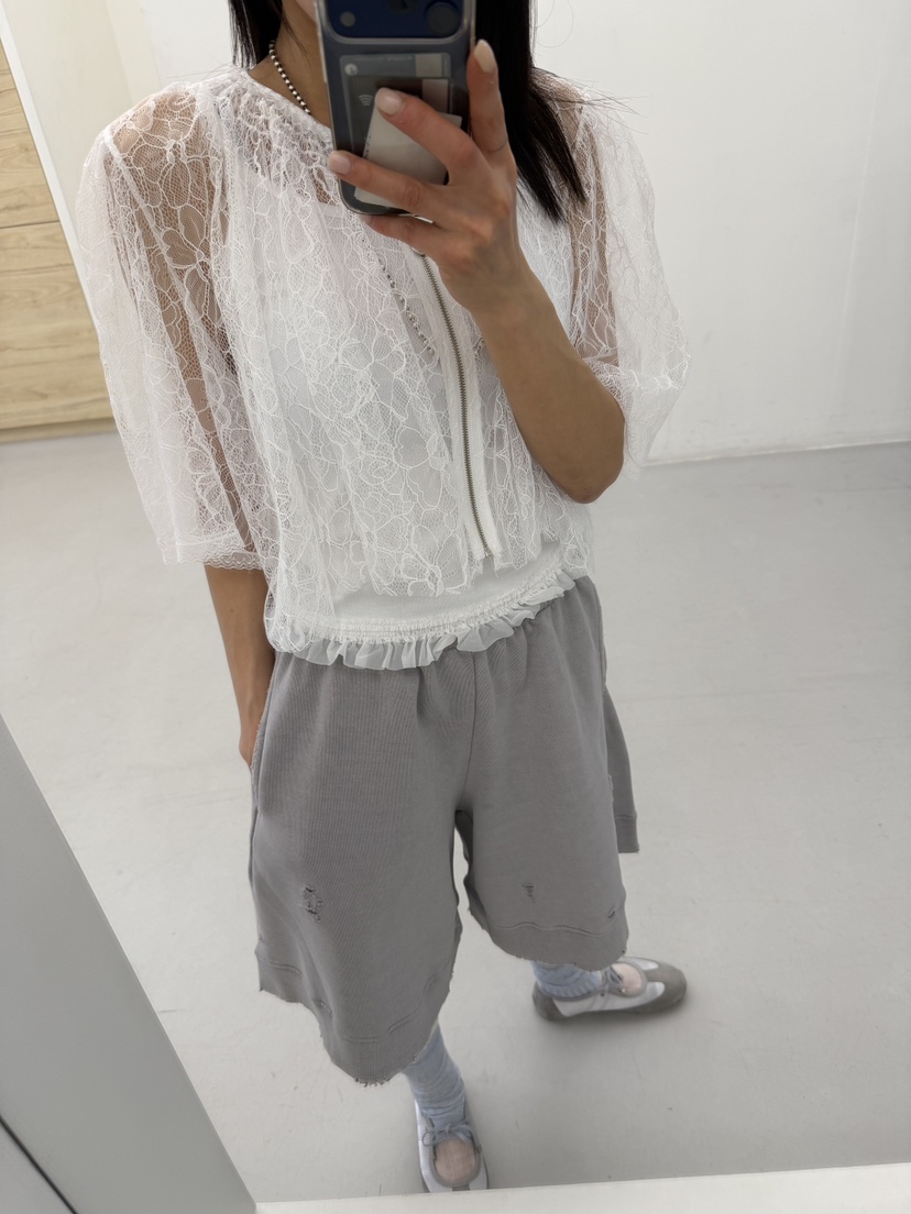 FRANC—L韓國東大門直郵女裝新品26春夏襯衫蕾絲衫不含內搭FRANC襯衫/蕾絲衫圖色2