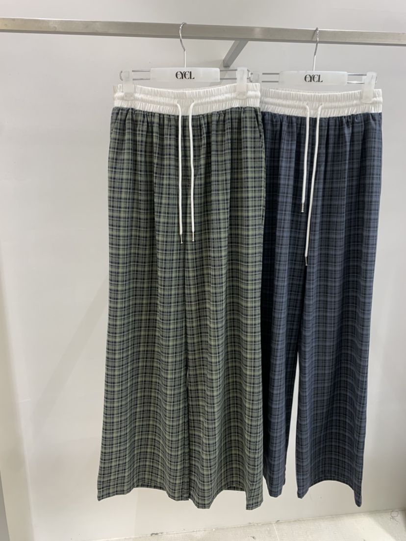 EYEL韓國代購女裝新品推薦職業休閑26春夏熱賣休閑褲格紋EYEL休閑褲