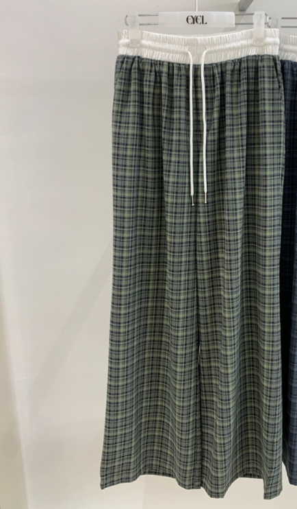 EYEL韓國代購女裝新品推薦職業休閑26春夏熱賣休閑褲格紋EYEL休閑褲圖色1