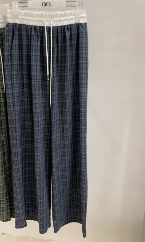 EYEL韓國代購女裝新品推薦職業休閑26春夏熱賣休閑褲格紋EYEL休閑褲圖色2
