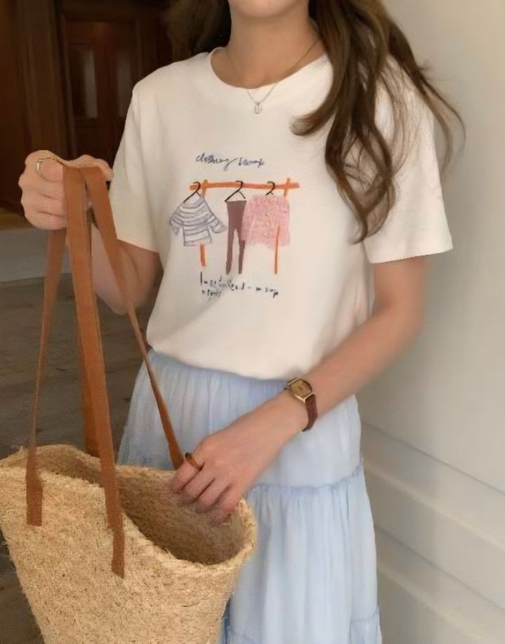 RICO/BLING BLING-S韓國直郵女士新品熱賣時尚職業T恤RICO/BLING BLING-ST恤