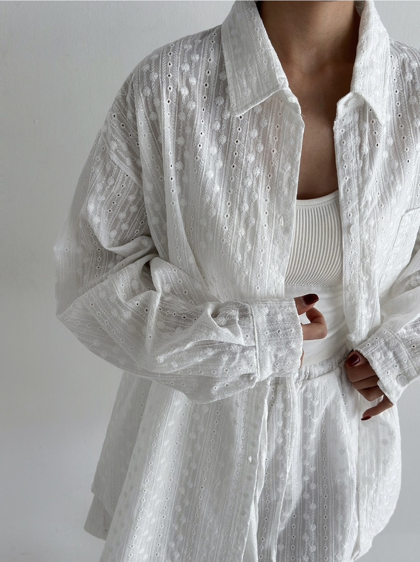 ANGLOG BEIGE韓國代購女士新款休閑時尚人氣襯衫蕾絲衫蕾絲ANGLOG BEIGE襯衫/蕾絲衫