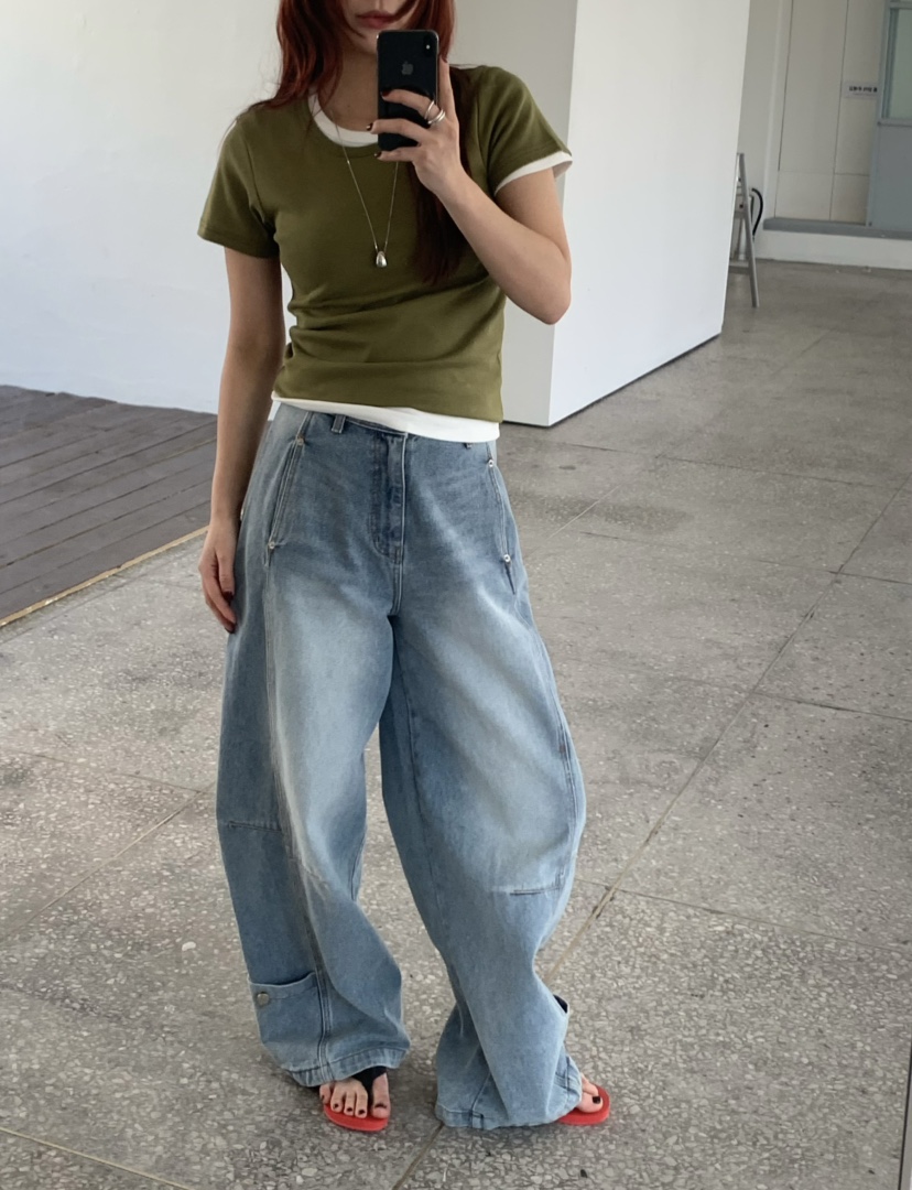 OVER NEAR韓國東大門代購女士新款熱賣休閑職業T恤不含內搭OVER NEART恤