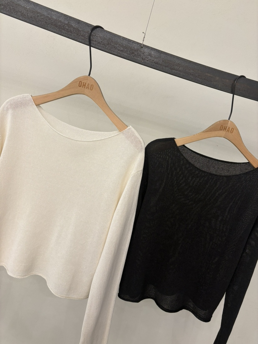 OHAO韓國直郵女士新品熱賣26春夏人氣休閑時尚職業針織衫OHAO/HA MONG針織衫