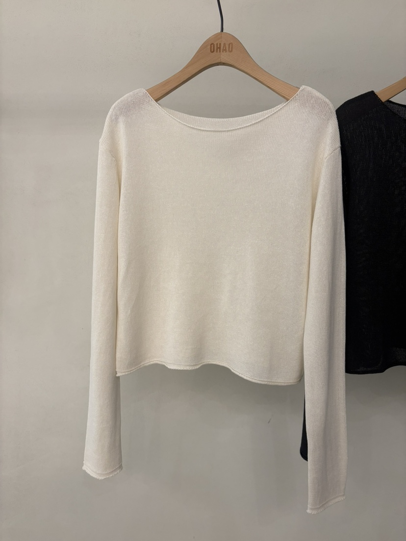 OHAO韓國直郵女士新品熱賣26春夏人氣休閑時尚職業針織衫OHAO/HA MONG針織衫圖色2