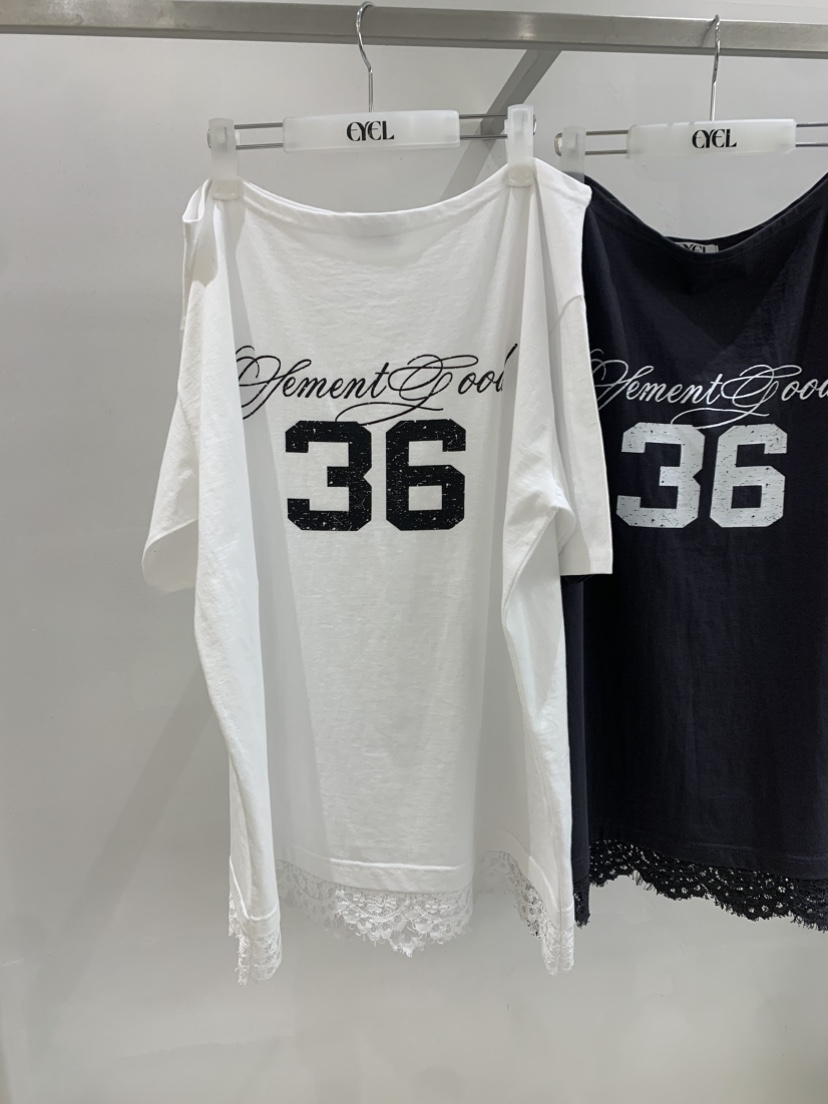 EYEL韓國直郵實拍女裝新款休閑時尚熱賣人氣推薦26春夏T恤蕾絲EYELT恤