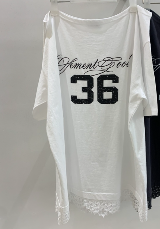 EYEL韓國直郵實拍女裝新款休閑時尚熱賣人氣推薦26春夏T恤蕾絲EYELT恤圖色1