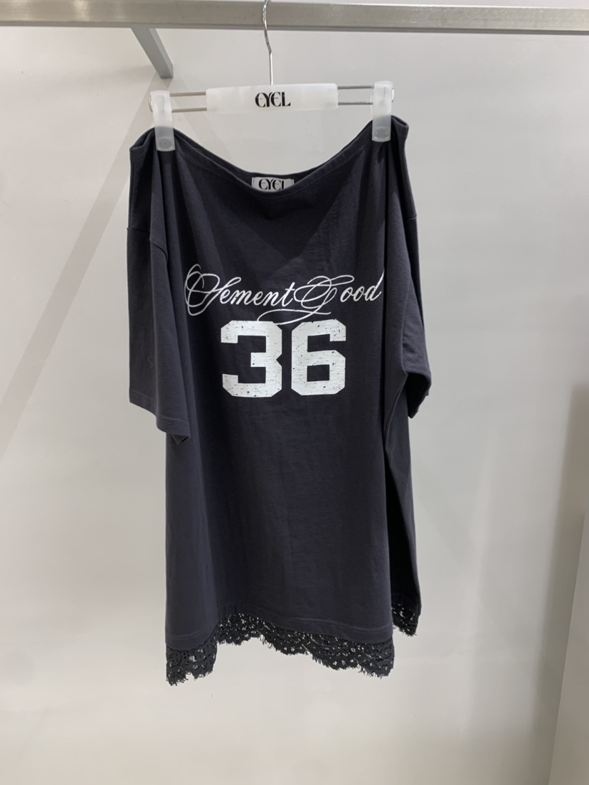 EYEL韓國直郵實拍女裝新款休閑時尚熱賣人氣推薦26春夏T恤蕾絲EYELT恤圖色2