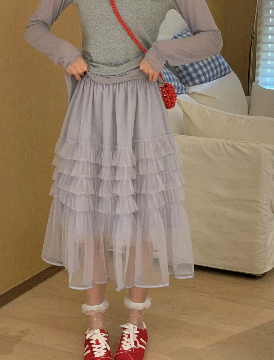 OLA韓國代購女士新款職業熱賣時尚休閑26春夏半身裙中短裙mellor/OLA半身裙/中短裙