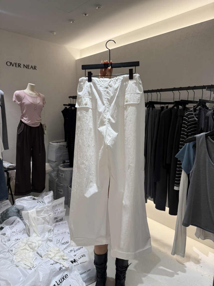 OVER NEAR韓國直郵女裝新款熱賣時尚26春夏人氣休閑休閑褲OVER NEAR休閑褲