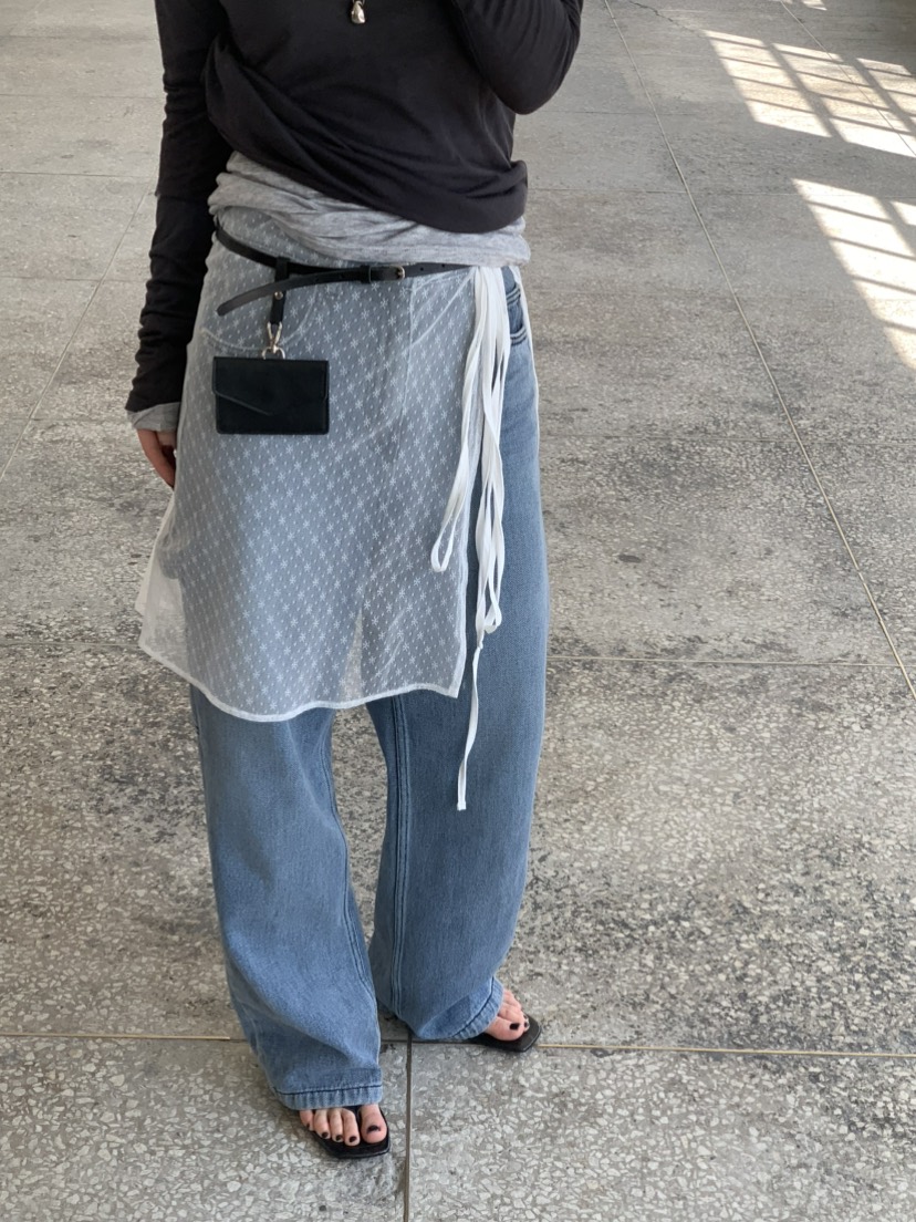 OVER NEAR韓國東大門直郵女裝新品熱賣半身裙中短裙不含褲子OVER NEAR半身裙/中短裙