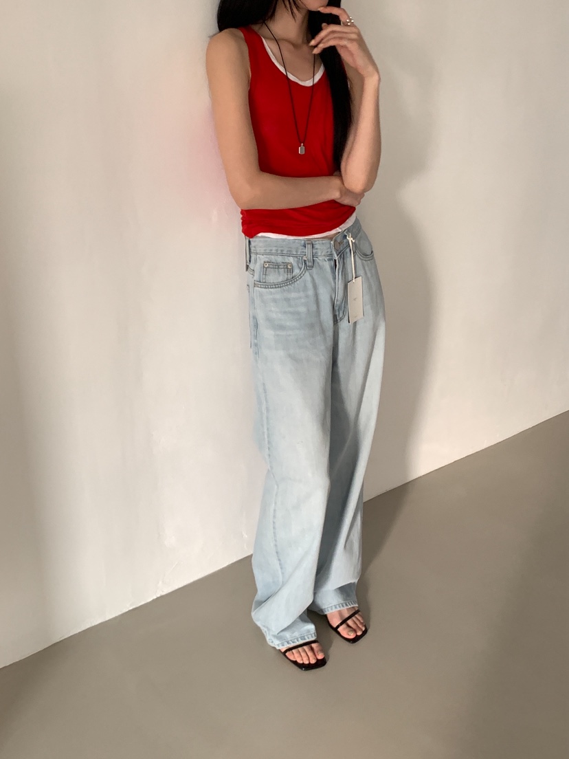 PROJECT SALT韓國東大門直郵女士新款26春夏牛仔褲PROJECTSALT牛仔褲