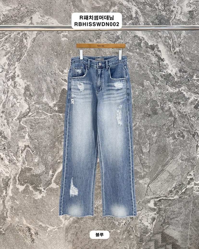 ROOKIE BUD韓國東大門代購女裝新品職業26春夏時尚牛仔褲ROOKIE BUD-L牛仔褲