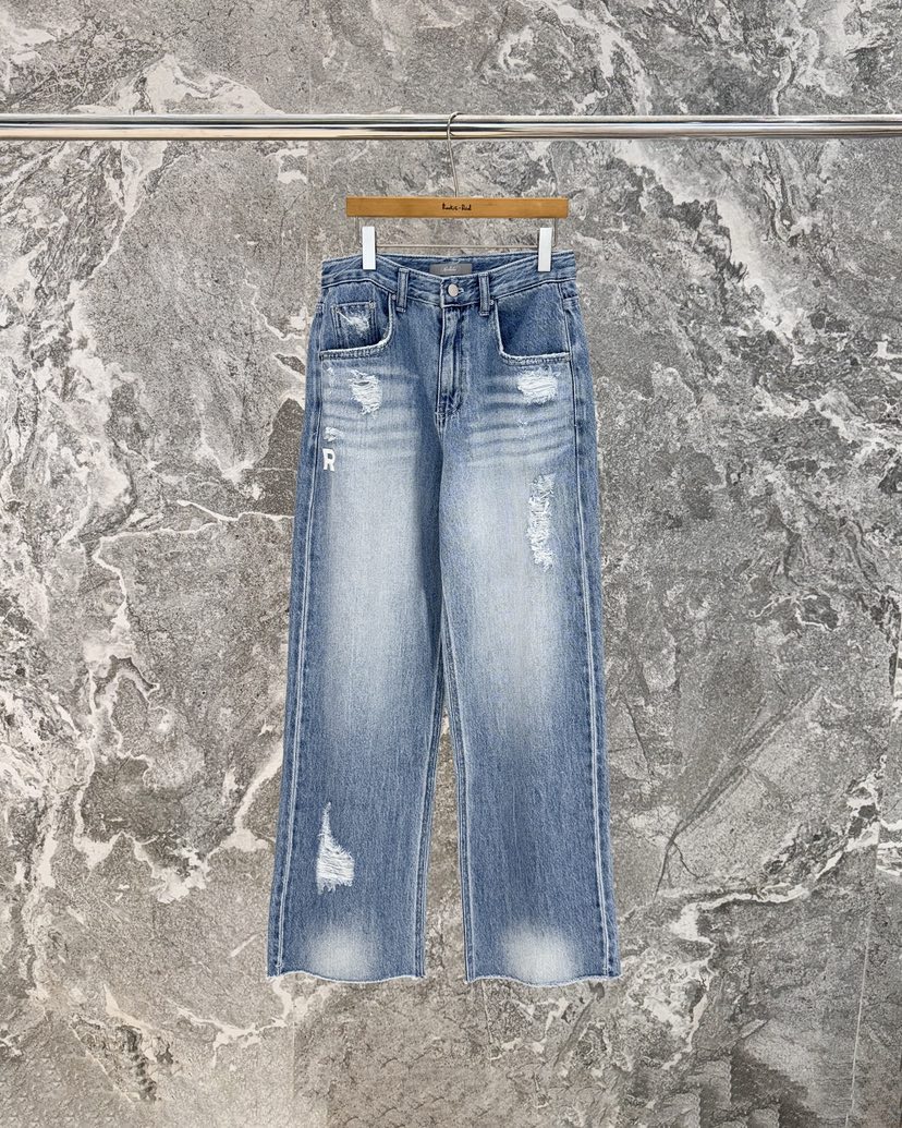 ROOKIE BUD韓國東大門代購女裝新品職業26春夏時尚牛仔褲ROOKIE BUD-L牛仔褲圖色1