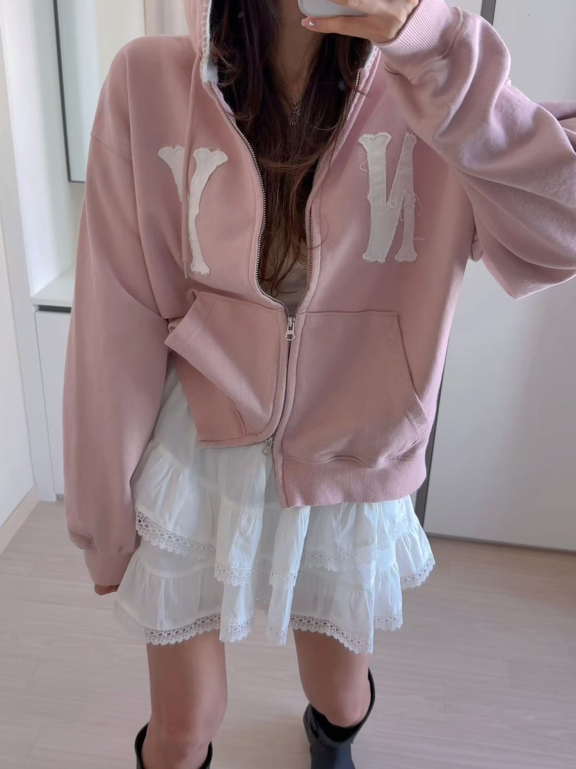 MORAN/MOSCO/SUGAR CASE韓國代購女士新款推薦夾克連帽衫拉鏈MORAN/MOSCO/SUGAR CASE夾克