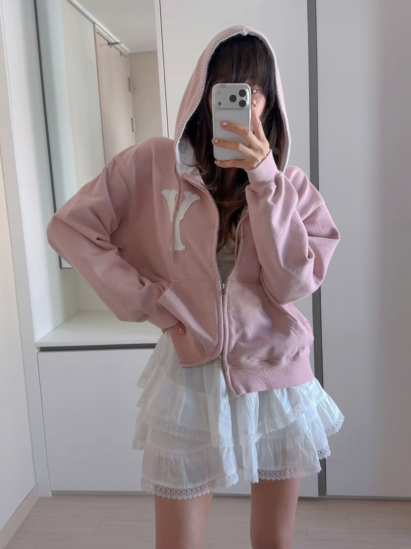 MORAN/MOSCO/SUGAR CASE韓國代購女士新款推薦夾克連帽衫拉鏈MORAN/MOSCO/SUGAR CASE夾克