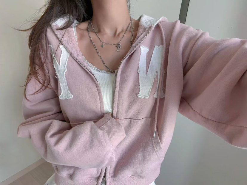 MORAN/MOSCO/SUGAR CASE韓國代購女士新款推薦夾克連帽衫拉鏈MORAN/MOSCO/SUGAR CASE夾克