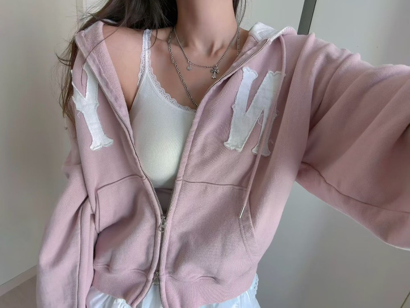 MORAN/MOSCO/SUGAR CASE韓國代購女士新款推薦夾克連帽衫拉鏈MORAN/MOSCO/SUGAR CASE夾克