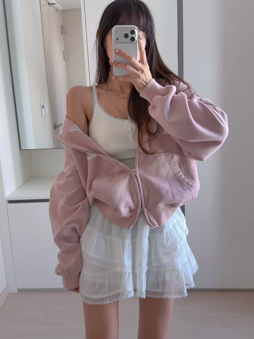 MORAN/MOSCO/SUGAR CASE韓國代購女士新款推薦夾克連帽衫拉鏈MORAN/MOSCO/SUGAR CASE夾克