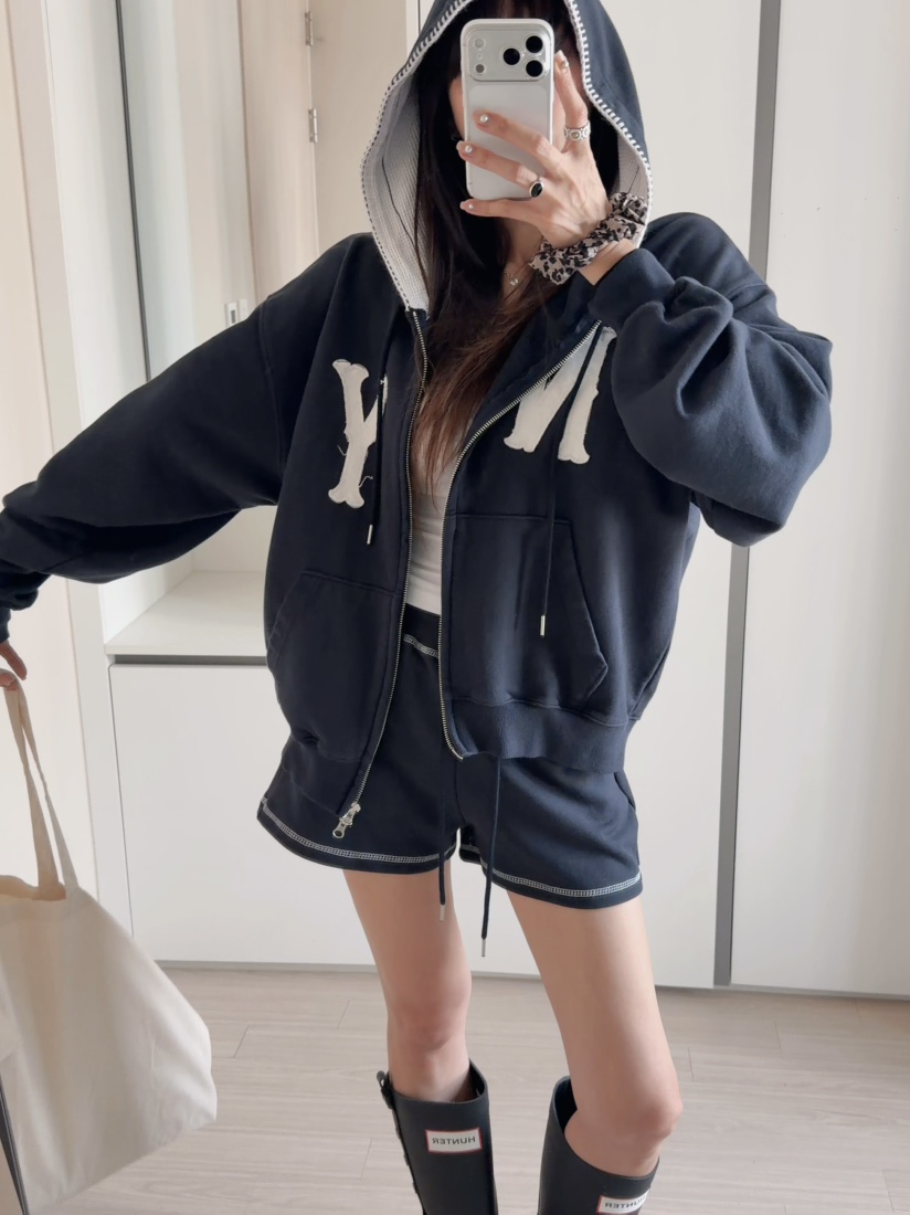 MORAN/MOSCO/SUGAR CASE韓國代購女士新款推薦夾克連帽衫拉鏈MORAN/MOSCO/SUGAR CASE夾克