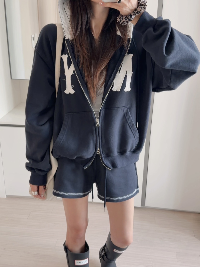 MORAN/MOSCO/SUGAR CASE韓國代購女士新款推薦夾克連帽衫拉鏈MORAN/MOSCO/SUGAR CASE夾克