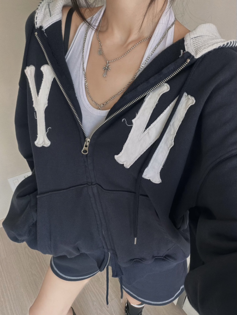 MORAN/MOSCO/SUGAR CASE韓國代購女士新款推薦夾克連帽衫拉鏈MORAN/MOSCO/SUGAR CASE夾克