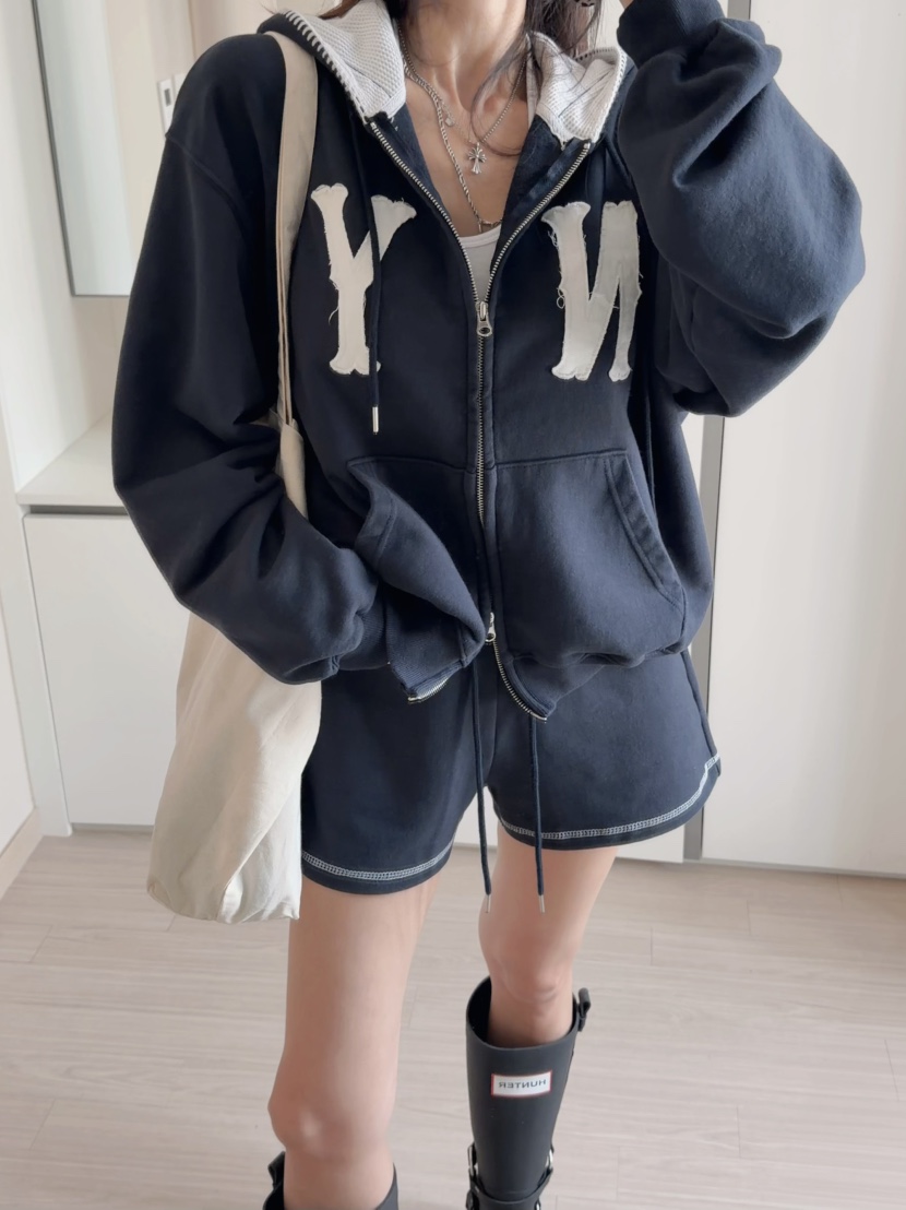 MORAN/MOSCO/SUGAR CASE韓國代購女士新款推薦夾克連帽衫拉鏈MORAN/MOSCO/SUGAR CASE夾克圖色2