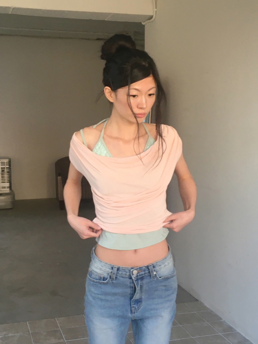 BLACK PIG韓國直郵實拍女士新款熱賣休閑職業T恤不含內搭VIVIAN_LEET恤