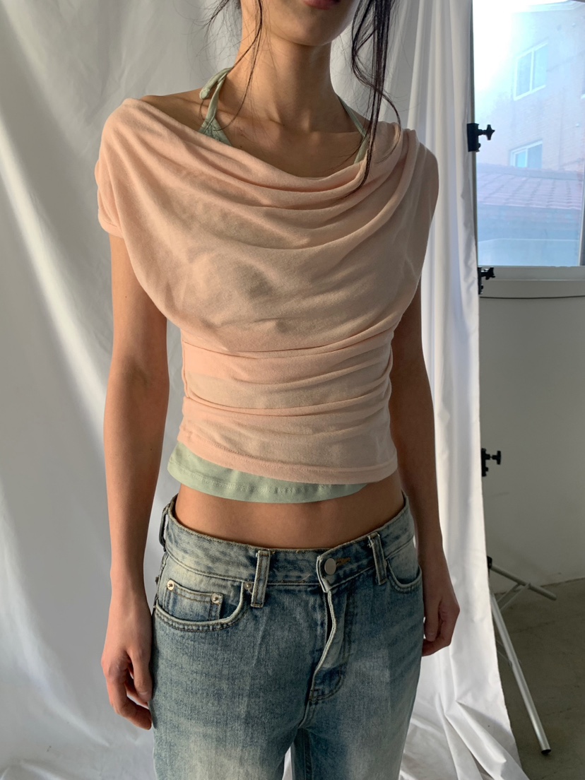 BLACK PIG韓國直郵實拍女士新款熱賣休閑職業T恤不含內搭VIVIAN_LEET恤