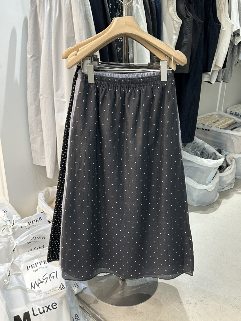 PEPPER-L韓國代購女裝新款26春夏人氣時尚休閑職業熱賣長裙PEPPER長裙