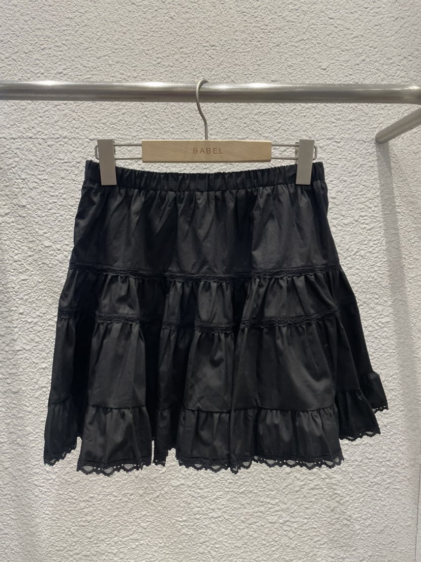 BABEL韓國直郵女士新品人氣推薦職業熱賣26春夏短裙蕾絲花BABEL短裙圖色2