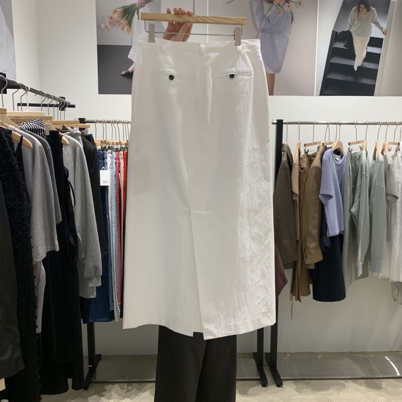 LMT（SAND LIMITED）韓國直郵實拍女裝新品時尚長裙開衩LMT/THE SAND/THE BEIGES_FLOW長裙