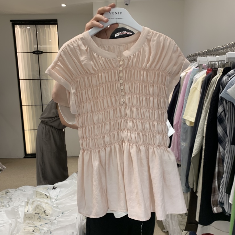 VENIR-a韓國直郵女裝新品時尚職業熱賣休閑推薦襯衫蕾絲衫VENIR-a襯衫/蕾絲衫圖色2