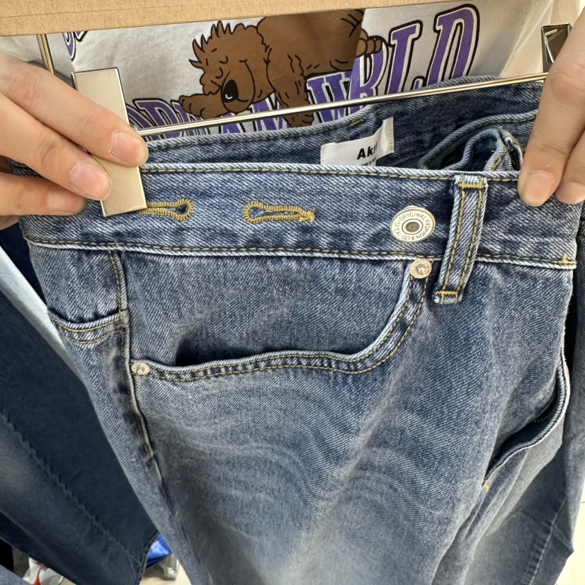 AKRA BY ART韓國代購女裝新品職業26春夏時尚熱賣牛仔褲AKRA BY ART牛仔褲