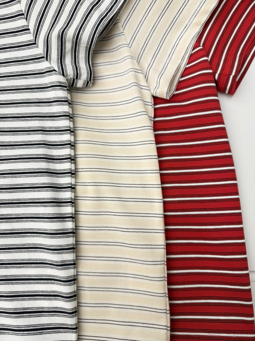 EOOB/LAMEREI韓國東大門直郵女裝新款26春夏熱賣T恤條紋EOOB/LAMEREIT恤